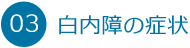03. 白内障の症状